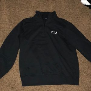 Black ZTA pullover sweatshirt